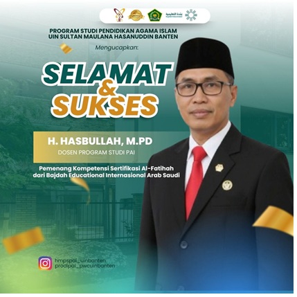 Kepala Laboratorium Agama FTK UIN Banten Raih Juara Kompetisi Sertifikasi Membaca Al-Fatihah Internasional